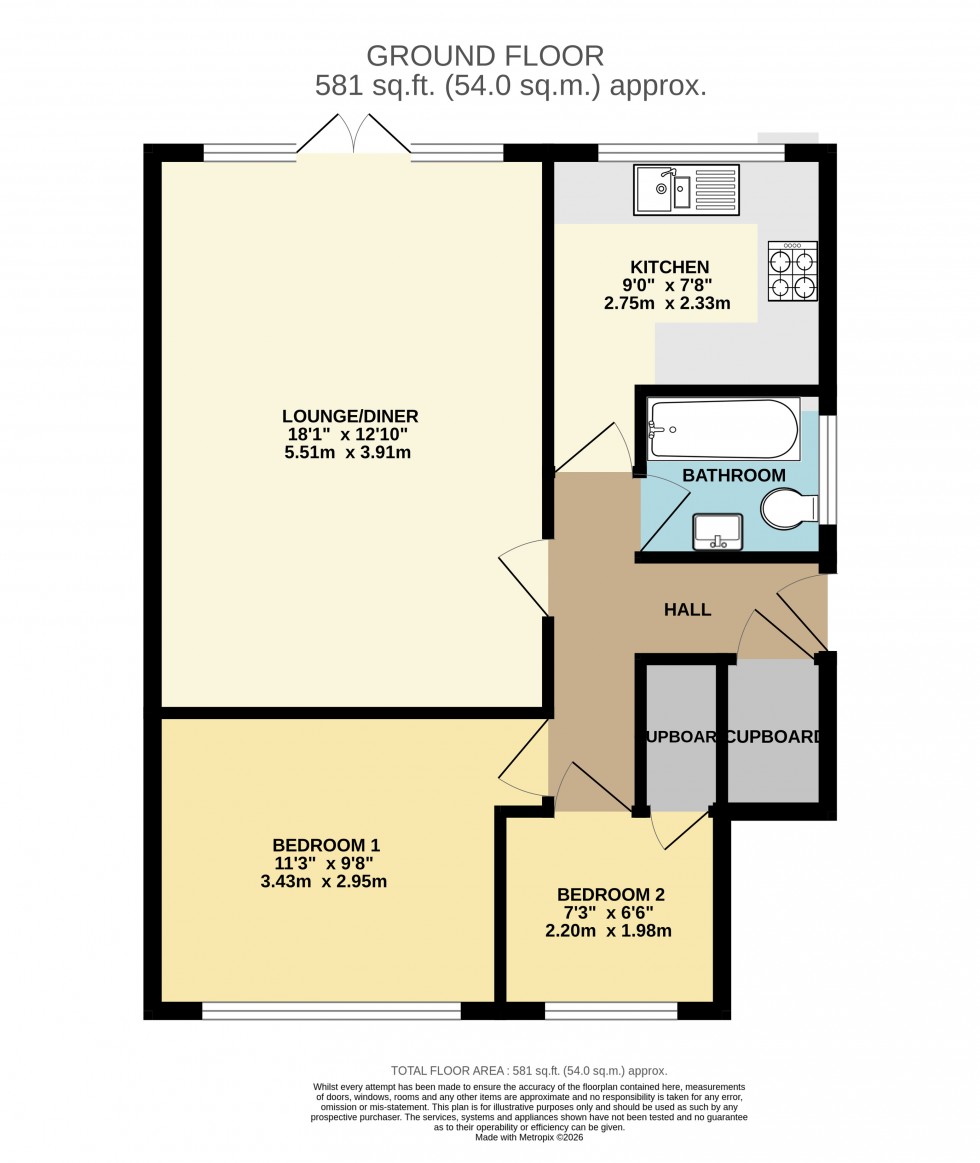 Floorplan for Ashgrove Road, Ashford, Surrey
