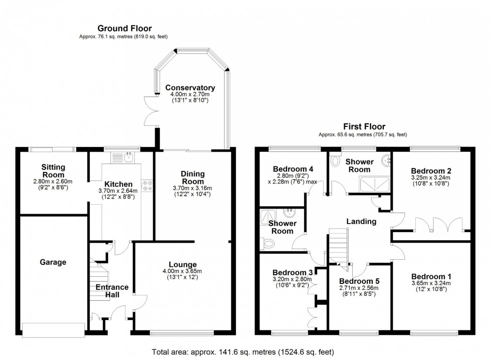 Floorplan for Fontmell Close, Ashford