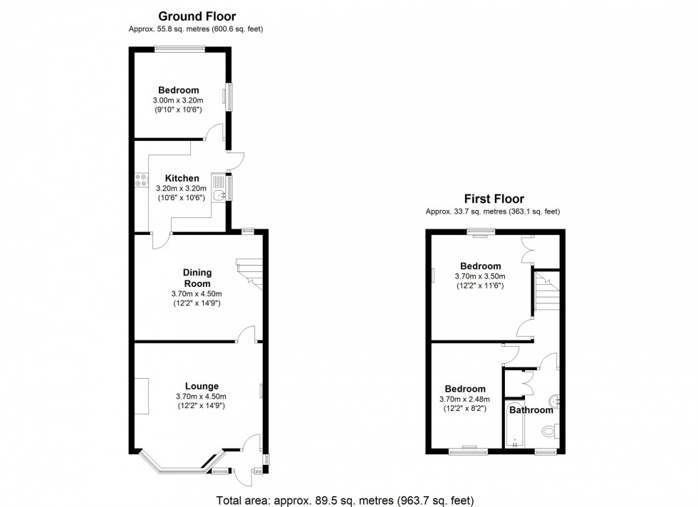 Floorplan for Edgell Road, Staines-upon-Thames