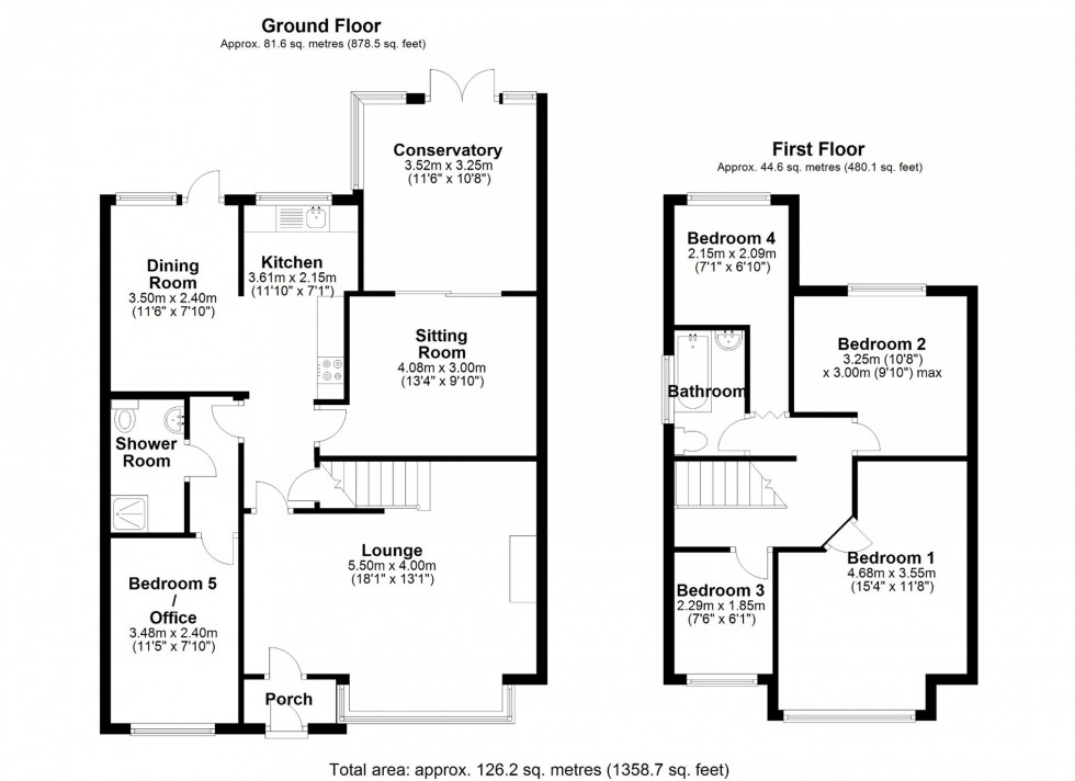 Floorplan for London Road, STAINES-UPON-THAMES