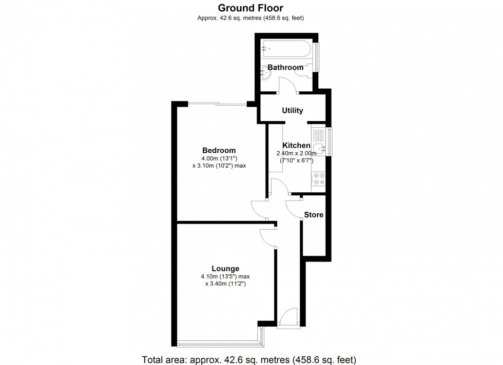 Floorplan for Kingston Road, STAINES-UPON-THAMES
