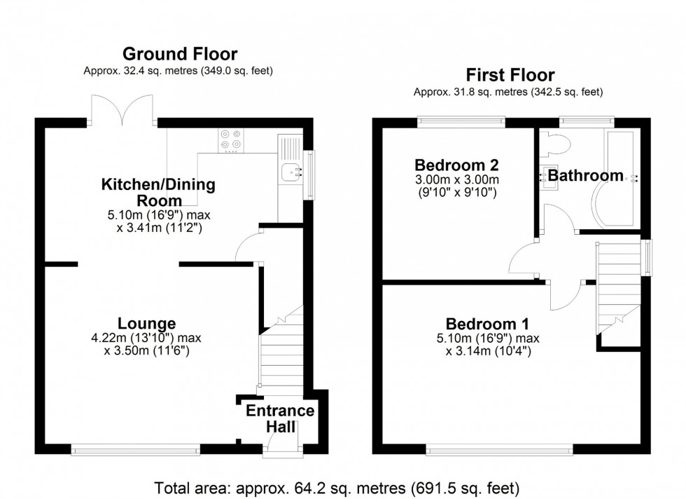 Floorplan for Hazel Grove, STAINES-UPON-THAMES