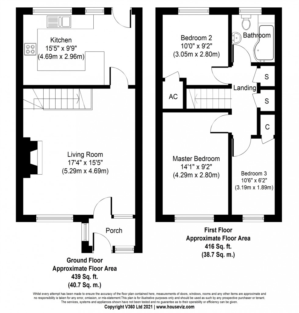 Floorplan for Laleham Road, Staines-upon-Thames