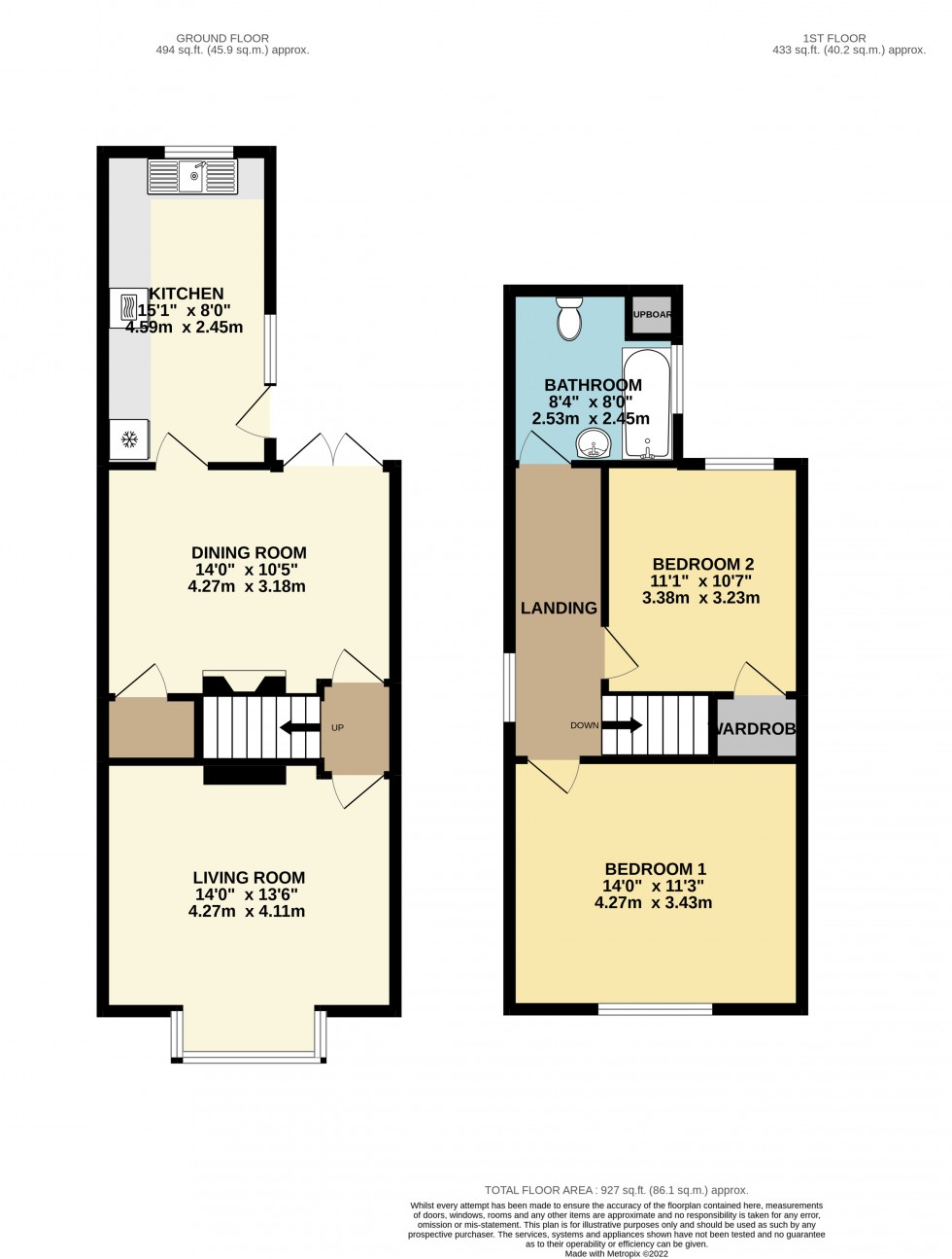 Floorplan for Chertsey Road, Ashford, Surrey