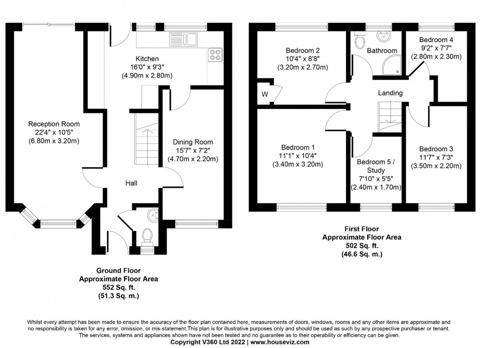 Floorplan for Stuart Way, STAINES-UPON-THAMES