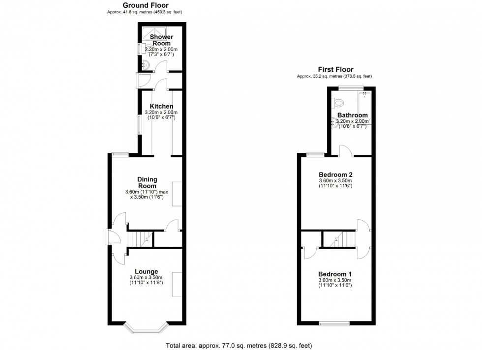 Floorplan for Guildford Street, STAINES-UPON-THAMES