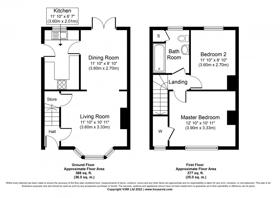 Floorplan for Ruskin Road, Staines-upon-Thames, Surrey