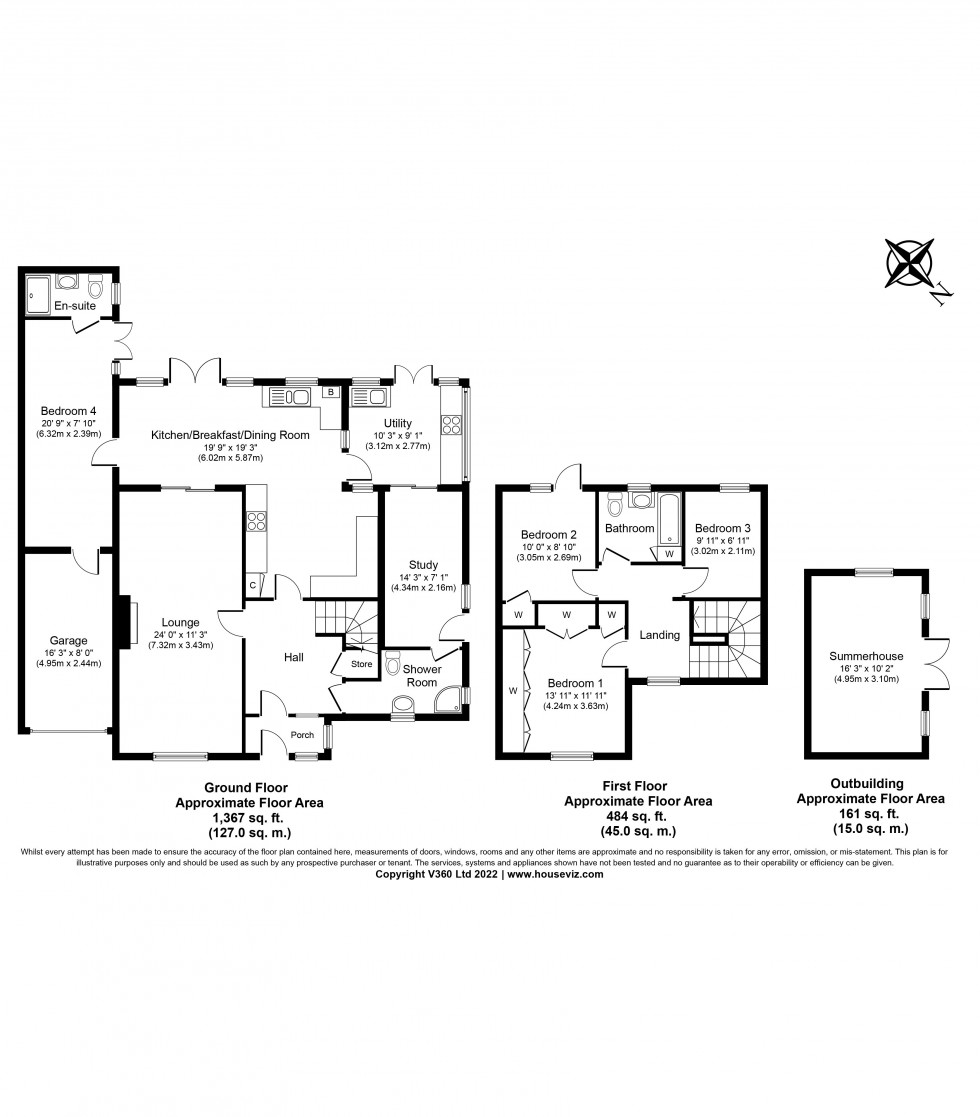 Floorplan for Boleyn Close, Staines-upon-Thames, Surrey