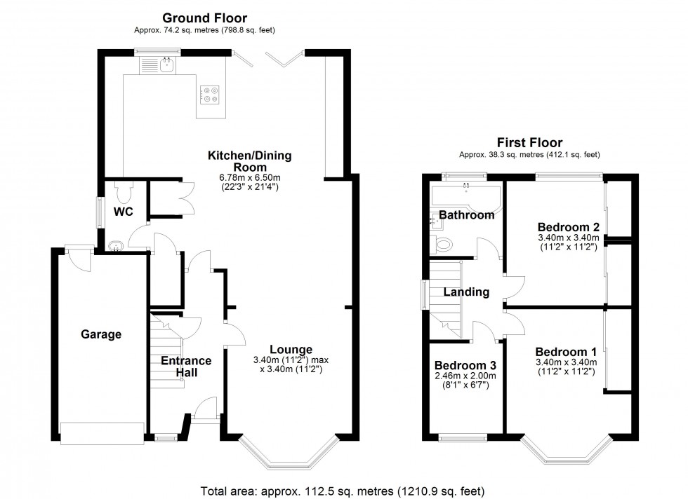 Floorplan for Staines Road, Staines-upon-Thames, Surrey