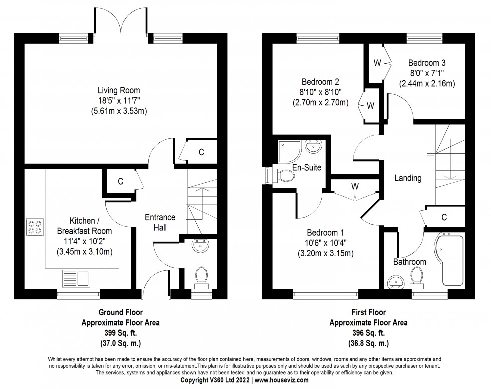 Floorplan for Witheygate Avenue, Staines-upon-Thames, Surrey