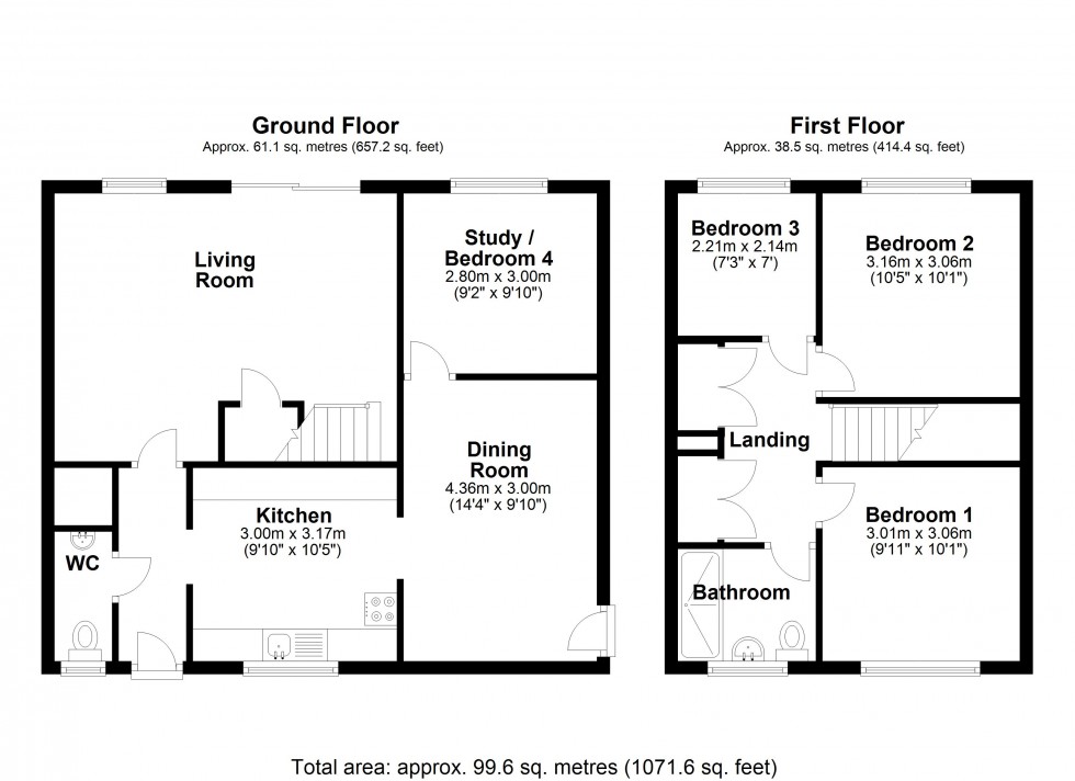 Floorplan for Whatmore Close, Staines-upon-Thames, Surrey