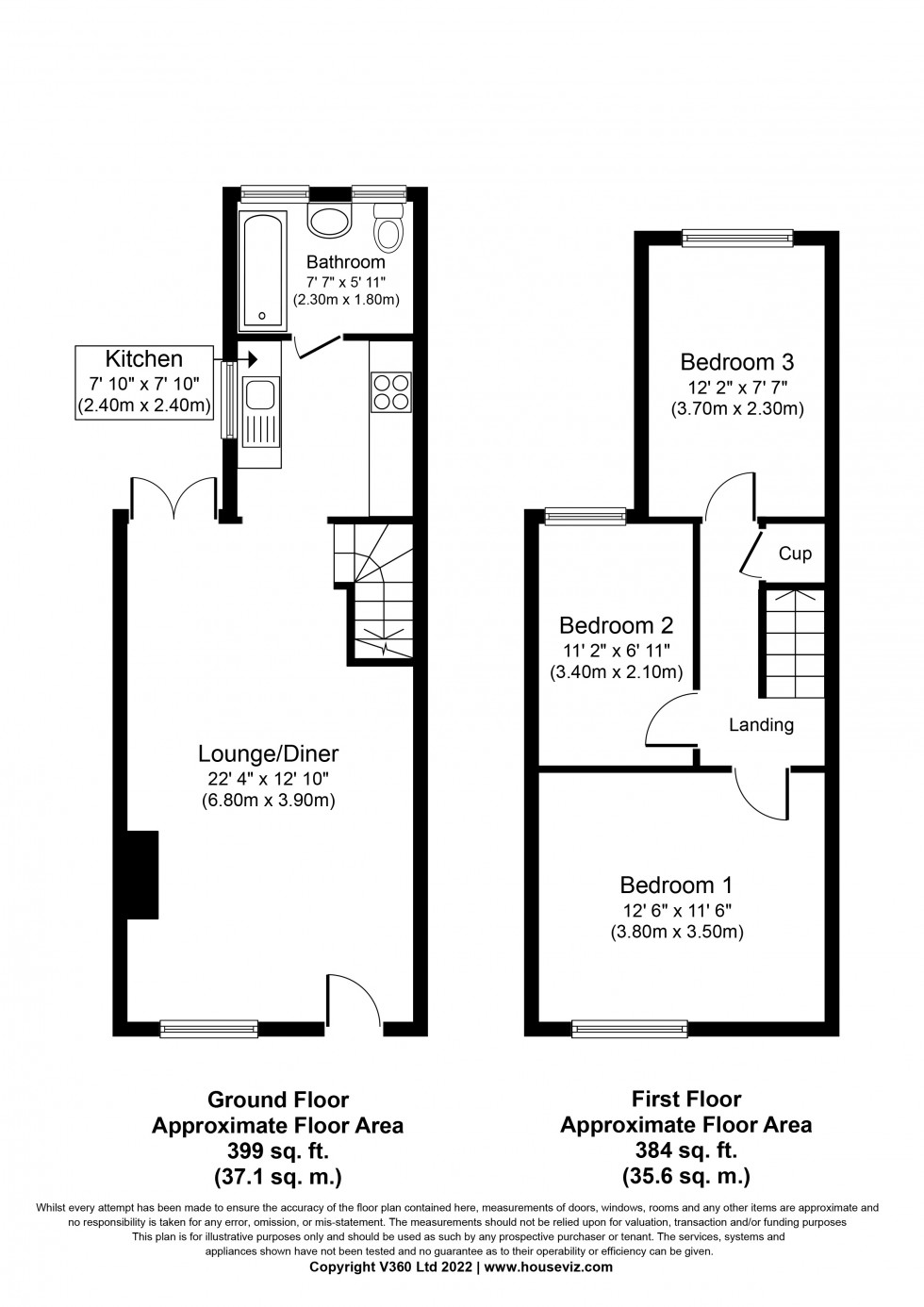 Floorplan for Manor Place, Staines-upon-Thames, Surrey