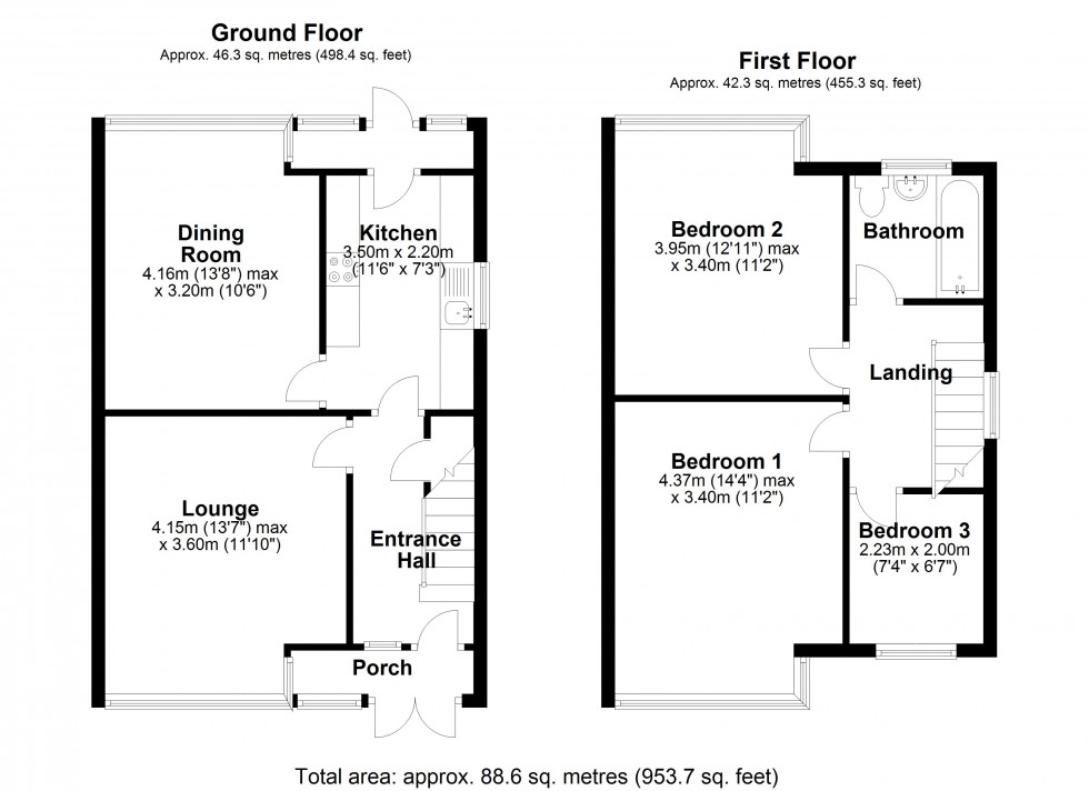 Floorplan for Kingston Road, Staines-upon-Thames, Surrey