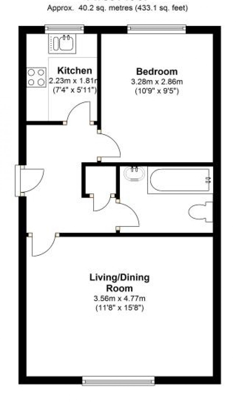 Floorplan for Staines Road, Feltham, Greater London