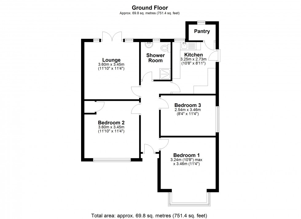 Floorplan for Homestead Road, Staines-upon-Thames, Surrey