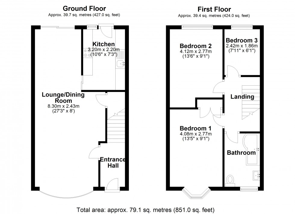 Floorplan for Shaftesbury Crescent, Staines-upon-Thames, Surrey