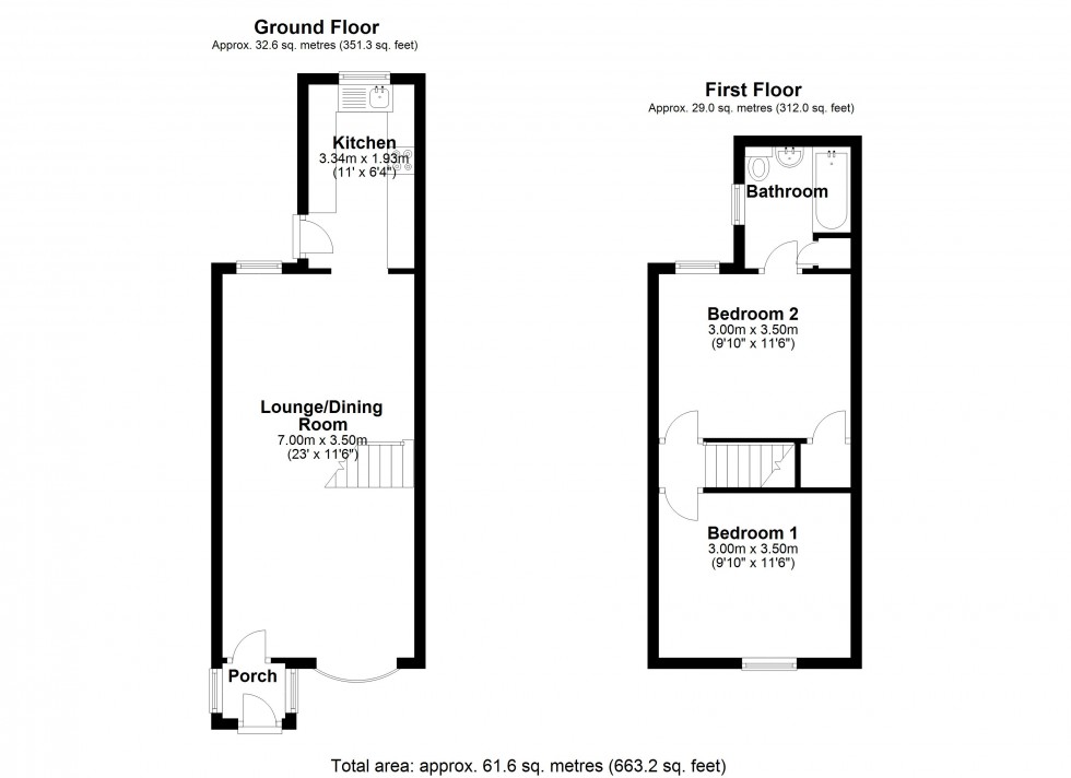 Floorplan for Farnell Road, Staines-upon-Thames, Surrey