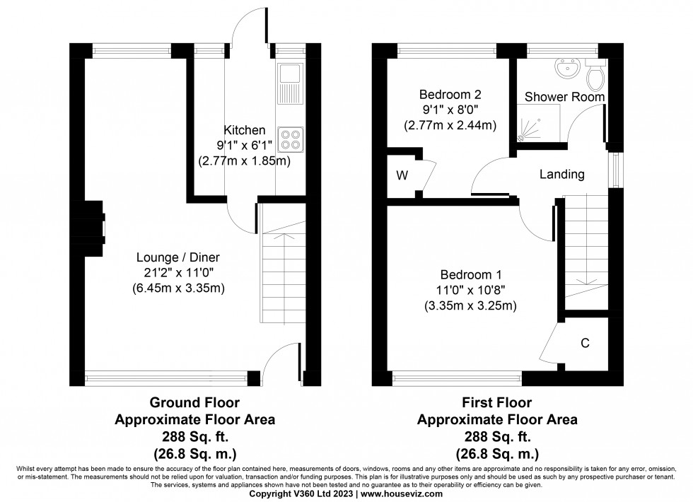 Floorplan for The Glade, Staines-upon-Thames, Surrey