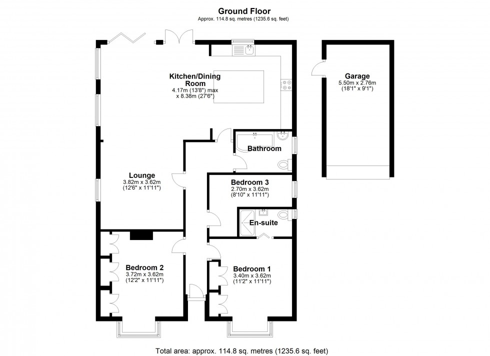 Floorplan for Carlyle Road, Staines-upon-Thames, Surrey