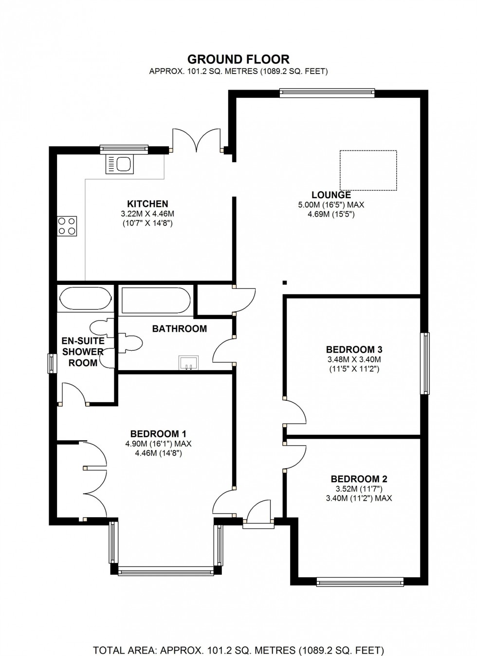 Floorplan for Corsair Road, Staines-upon-Thames, Surrey