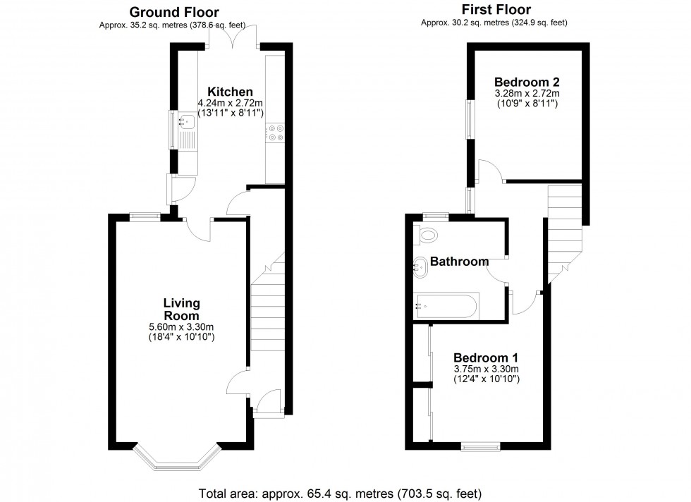 Floorplan for Edgell Road, Staines-upon-Thames, Surrey