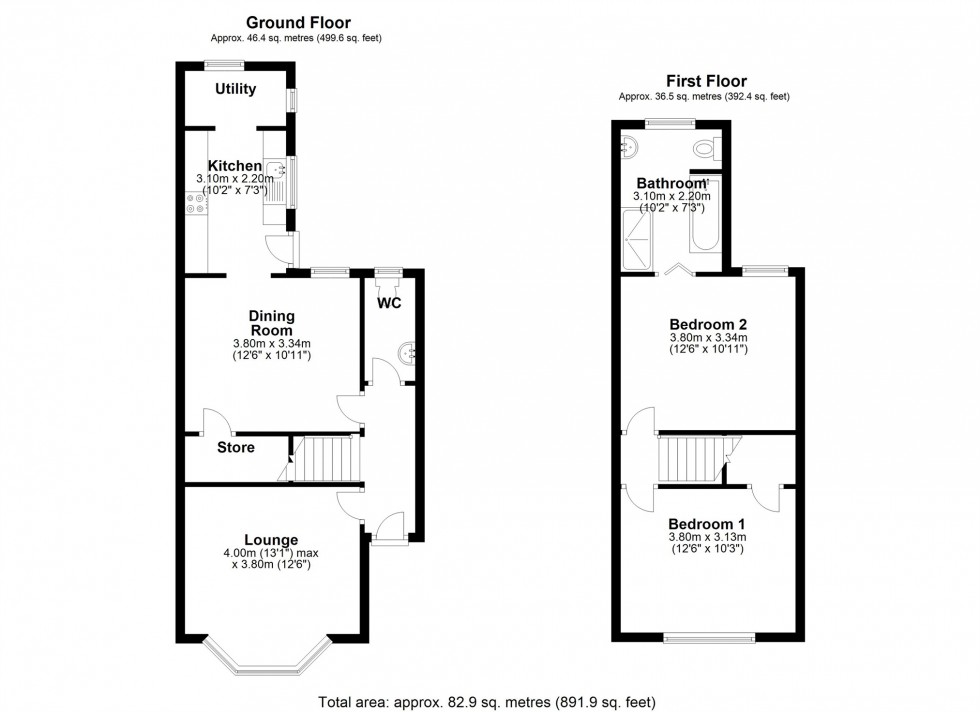 Floorplan for Claremont Road, STAINES-UPON-THAMES