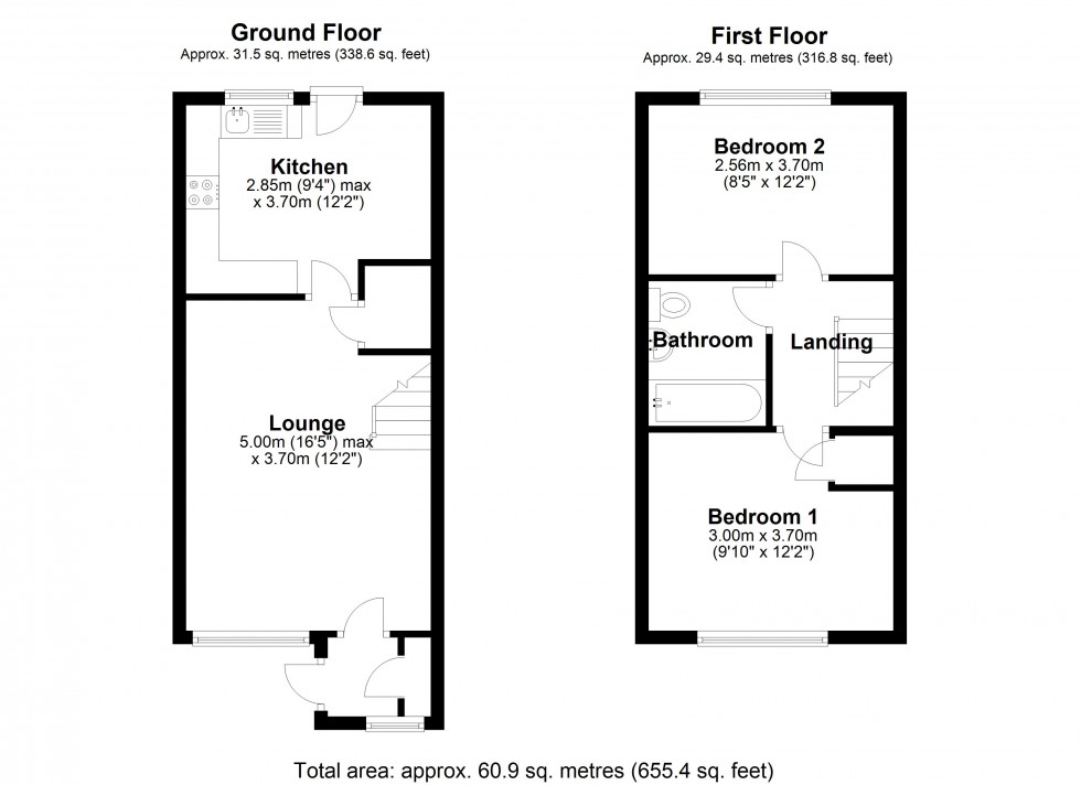 Floorplan for Northfield Road, Staines-upon-Thames, Surrey