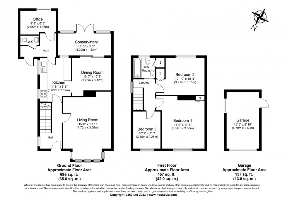 Floorplan for Berryscroft Road, Staines-upon-Thames, Surrey