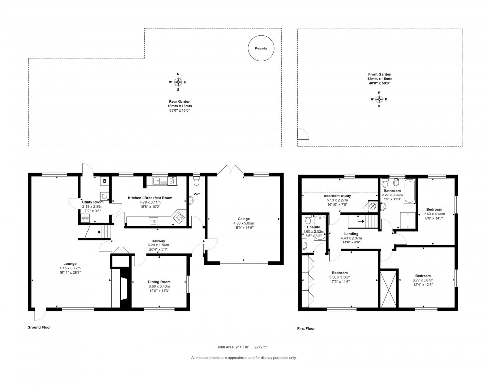 Floorplan for Giles Travers Close, Egham, Surrey