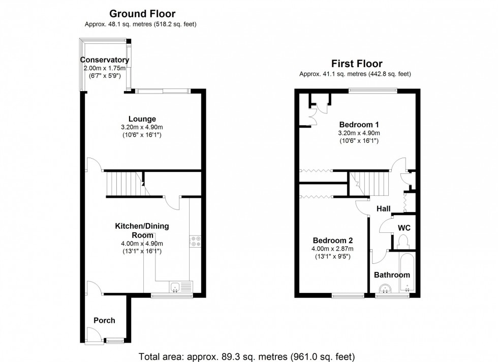 Floorplan for St Olaves Close, STAINES-UPON-THAMES