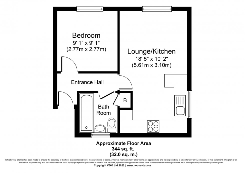 Floorplan for Fairfield Avenue, Staines-upon-Thames, Surrey