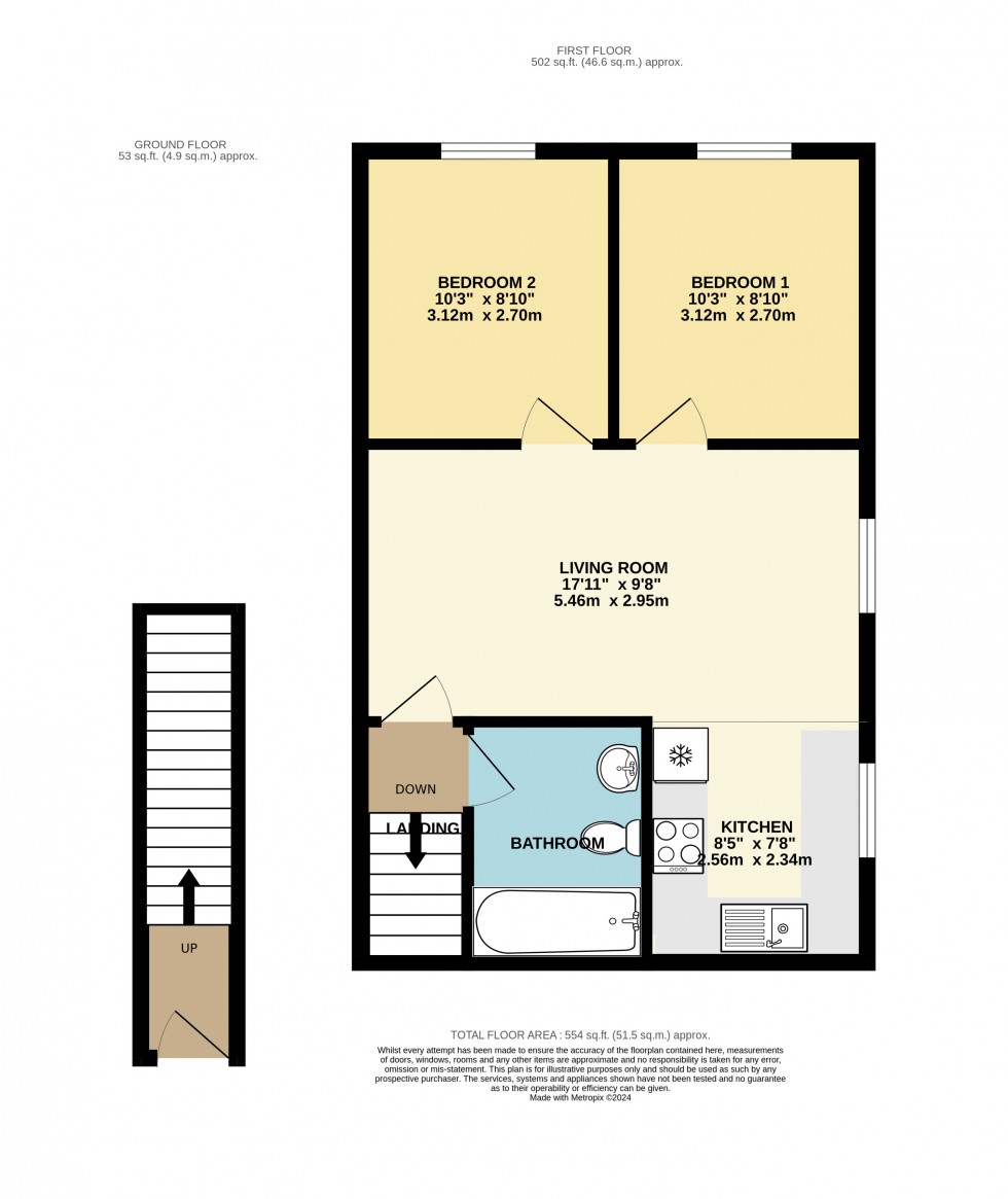 Floorplan for Feltham Road, Ashford, Surrey