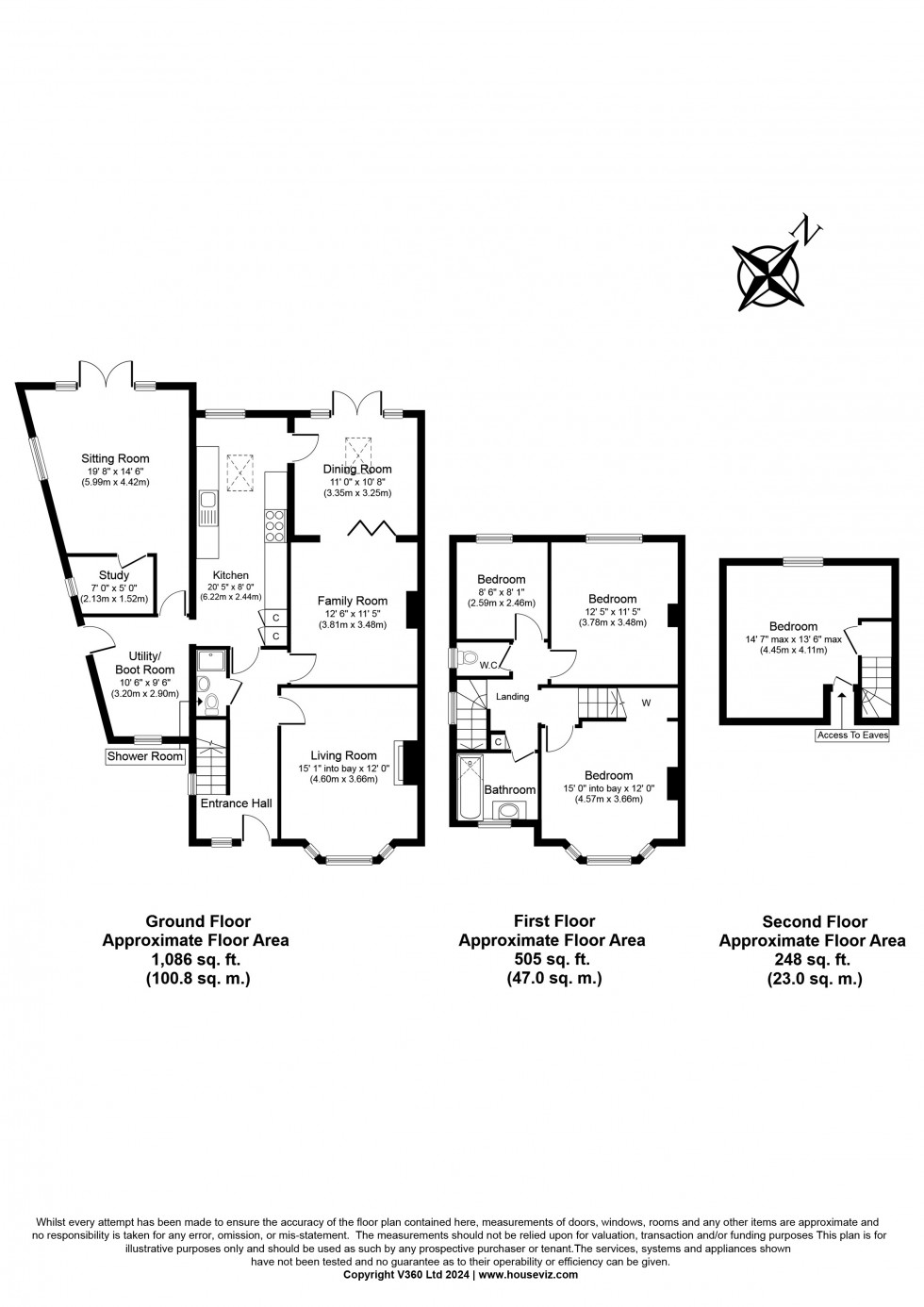 Floorplan for Grosvenor Road, Staines-upon-Thames, Surrey