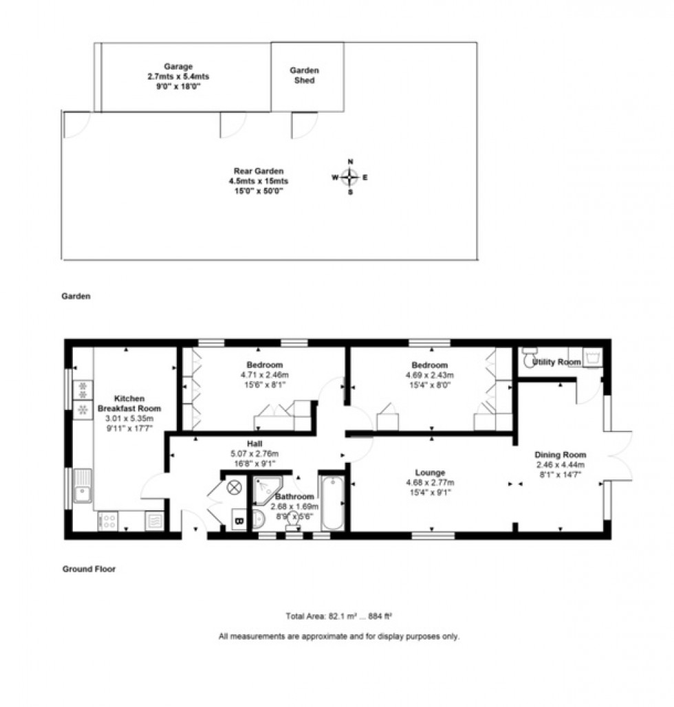 Floorplan for Avondale Road, Ashford, Surrey