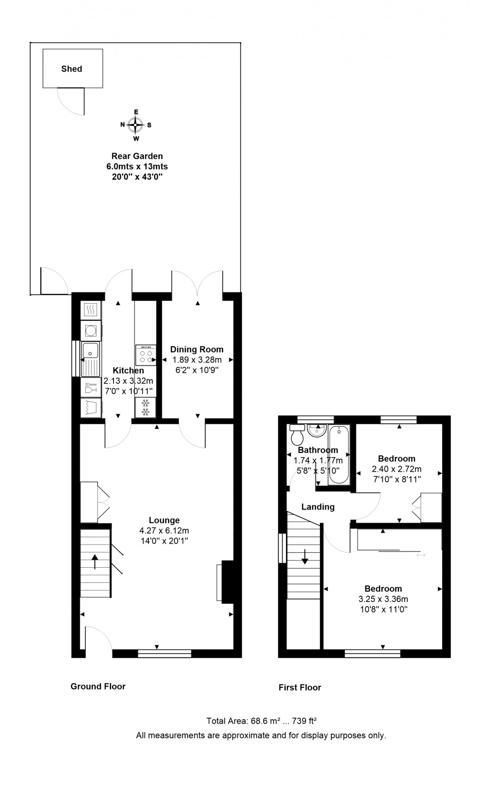 Floorplan for The Glade, Staines-upon-Thames, Surrey