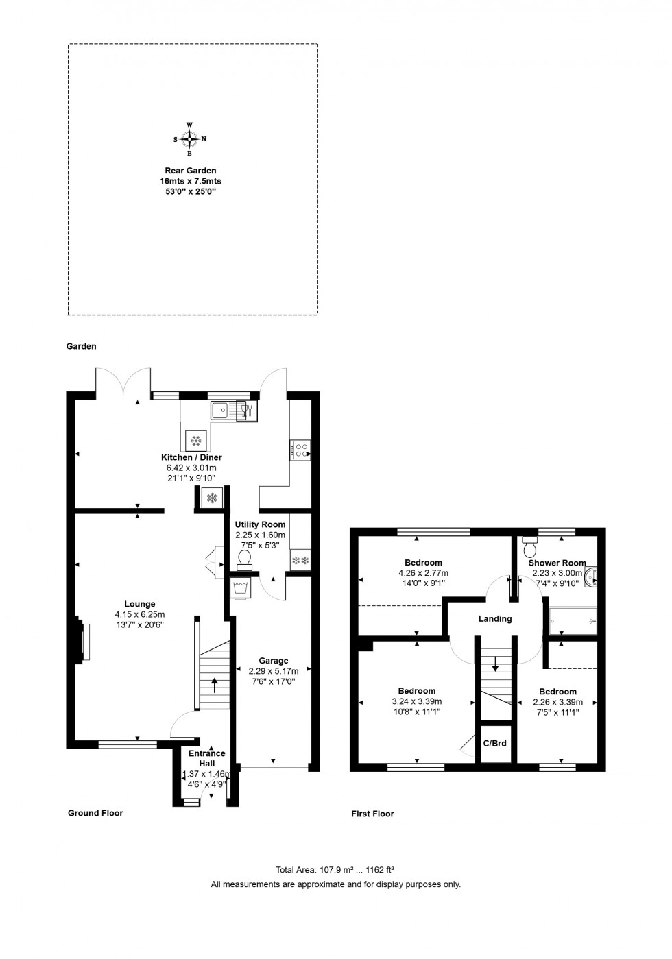 Floorplan for Nursery Gardens, Staines-upon-Thames, Surrey