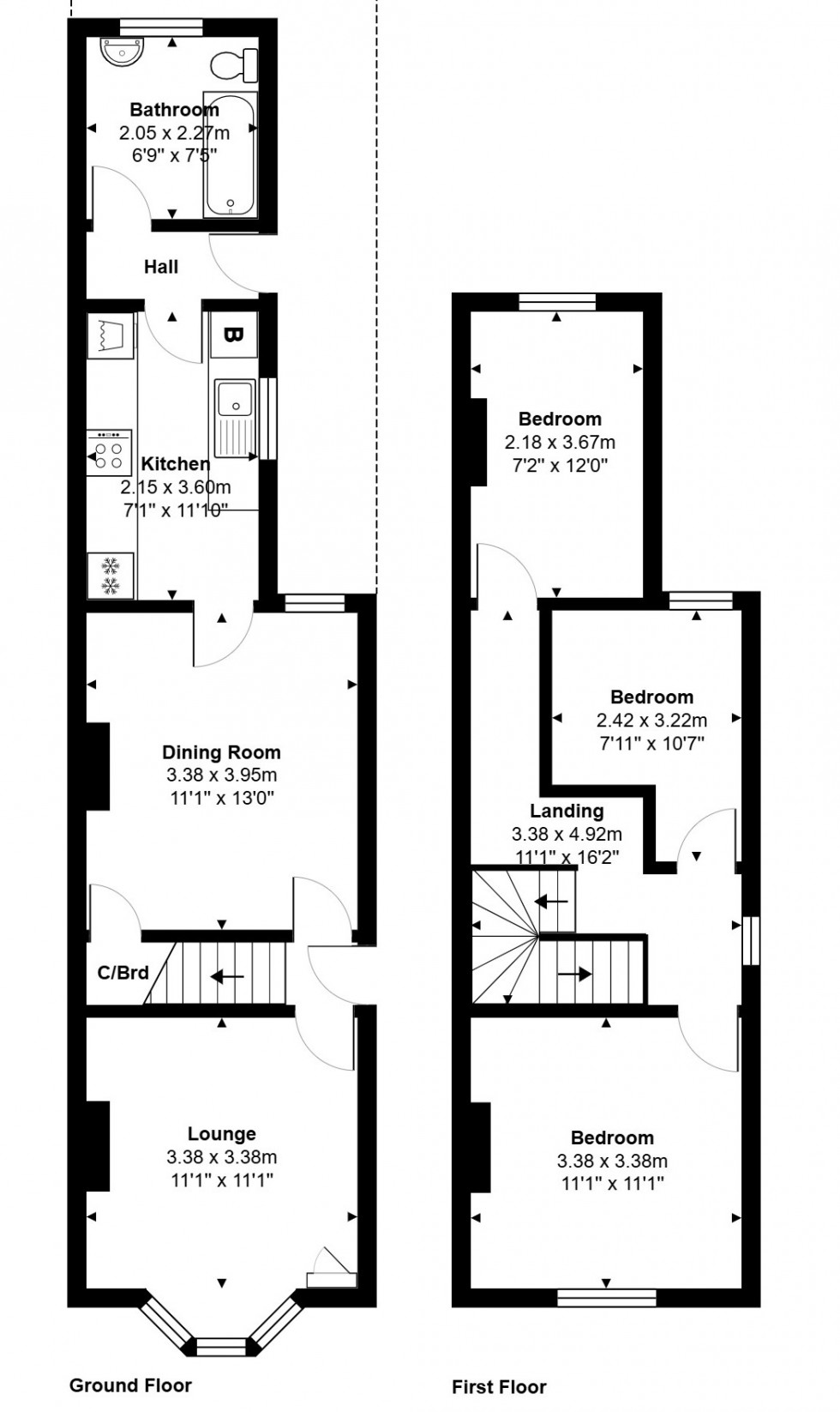 Floorplan for Hythe Road, Staines-upon-Thames, Surrey