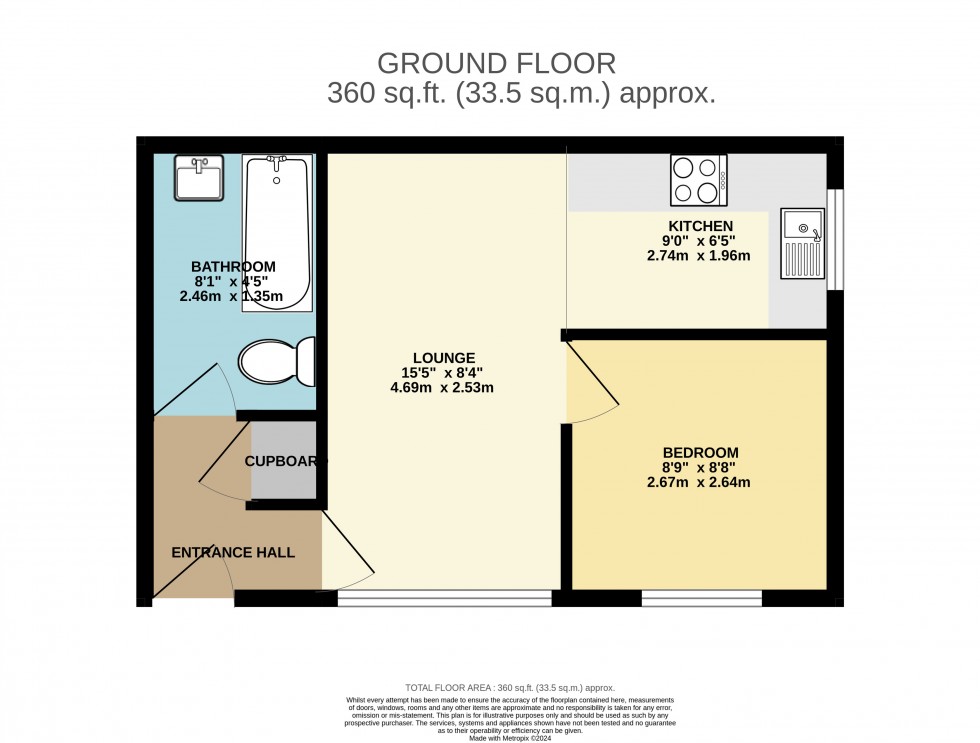 Floorplan for Chaucer Road, Ashford, Surrey