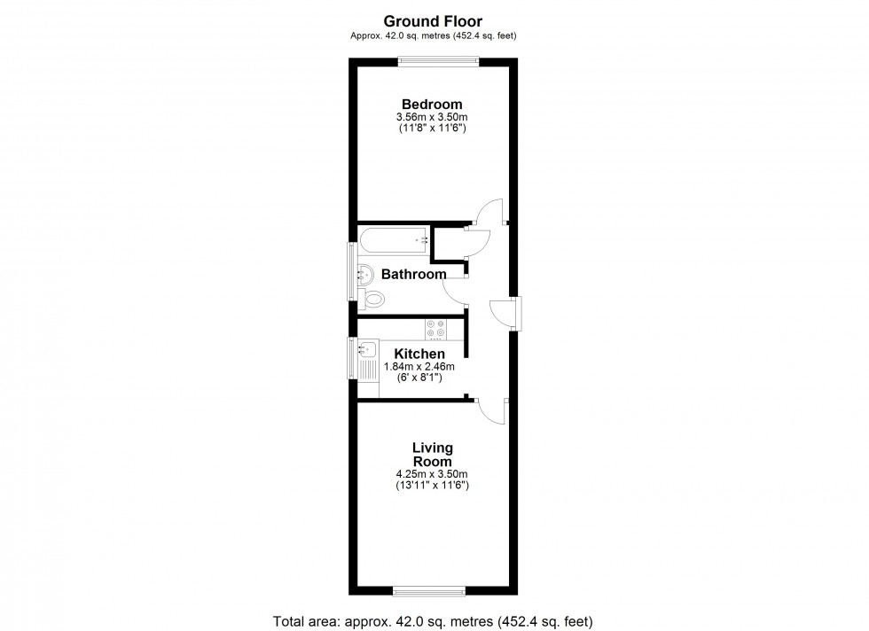 Floorplan for Avondale Avenue, Staines-upon-Thames, Surrey