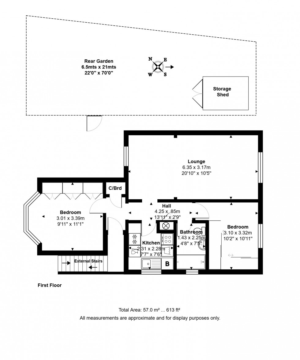 Floorplan for Clare Road, Staines-upon-Thames, Surrey