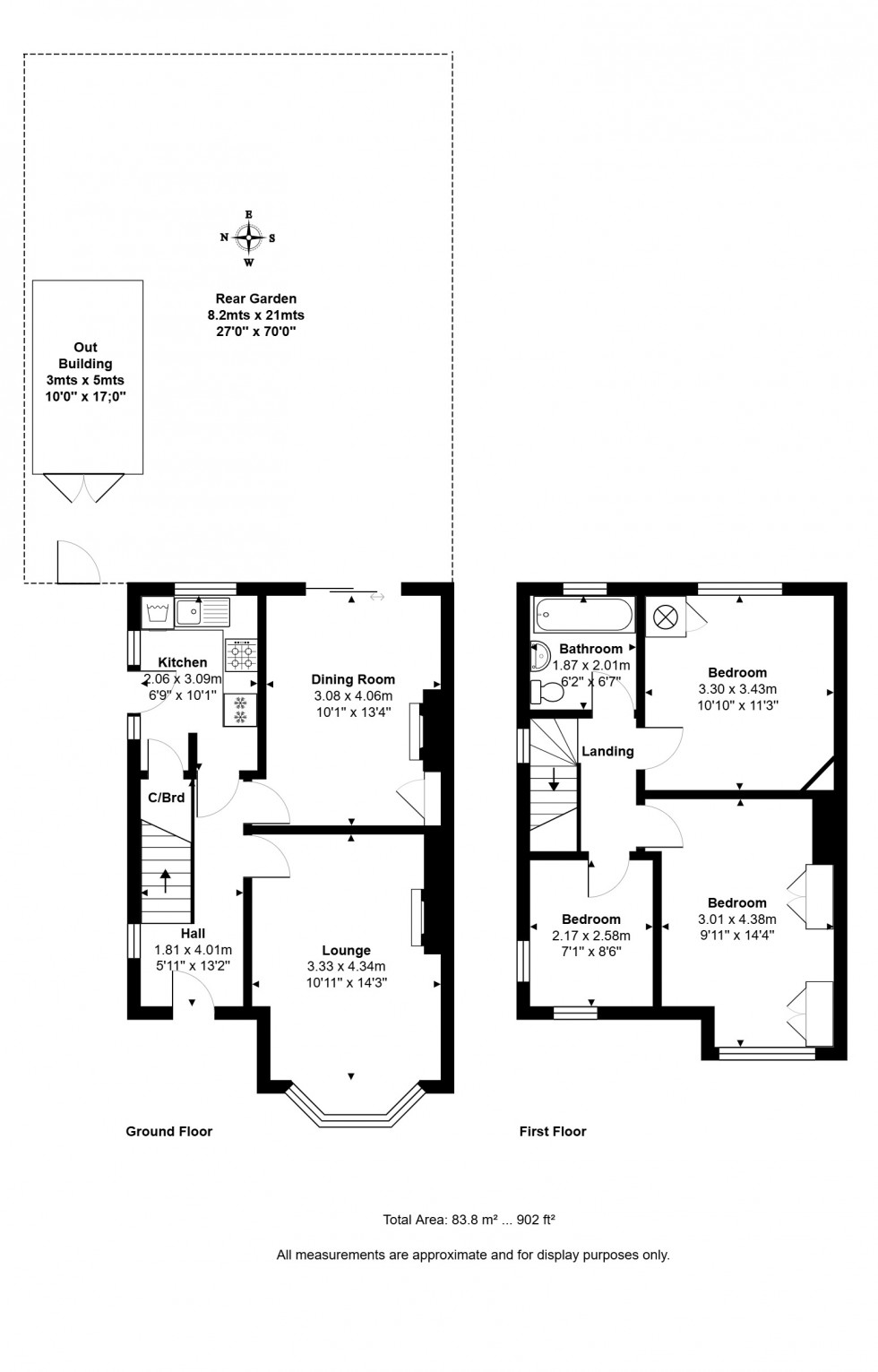 Floorplan for Ash Grove, Staines-upon-Thames, Surrey