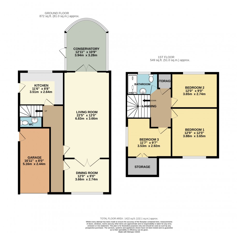 Floorplan for Fifehead Close, Ashford, Surrey