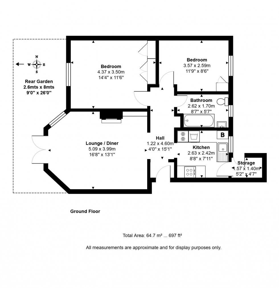 Floorplan for Laleham Road, Staines-upon-Thames, Surrey