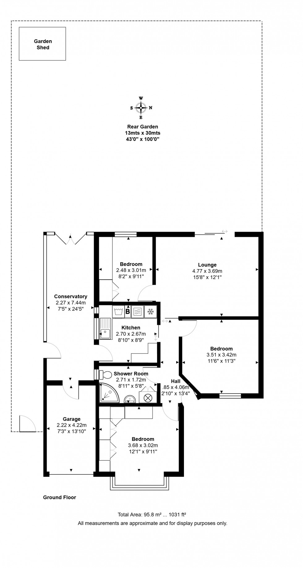 Floorplan for Laleham Road, Staines-upon-Thames, Surrey