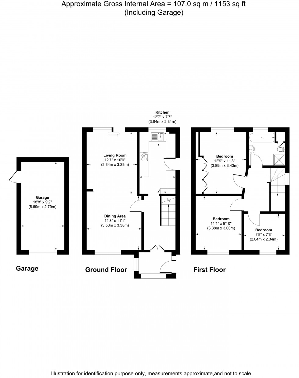 Floorplan for Hannibal Road, STAINES-UPON-THAMES