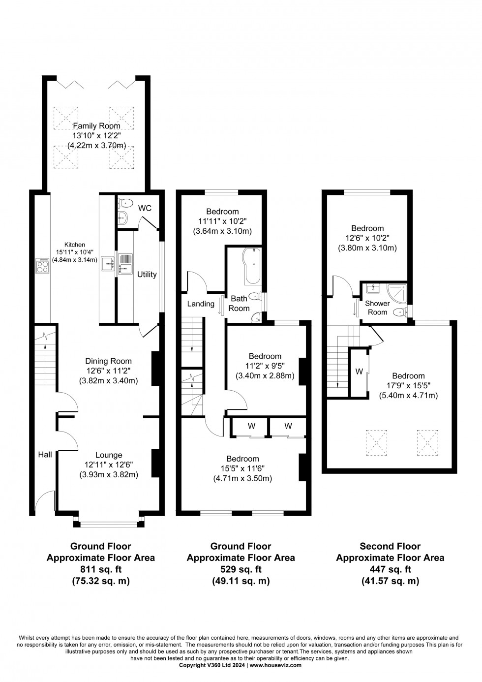 Floorplan for Chaucer Road, Ashford, Surrey