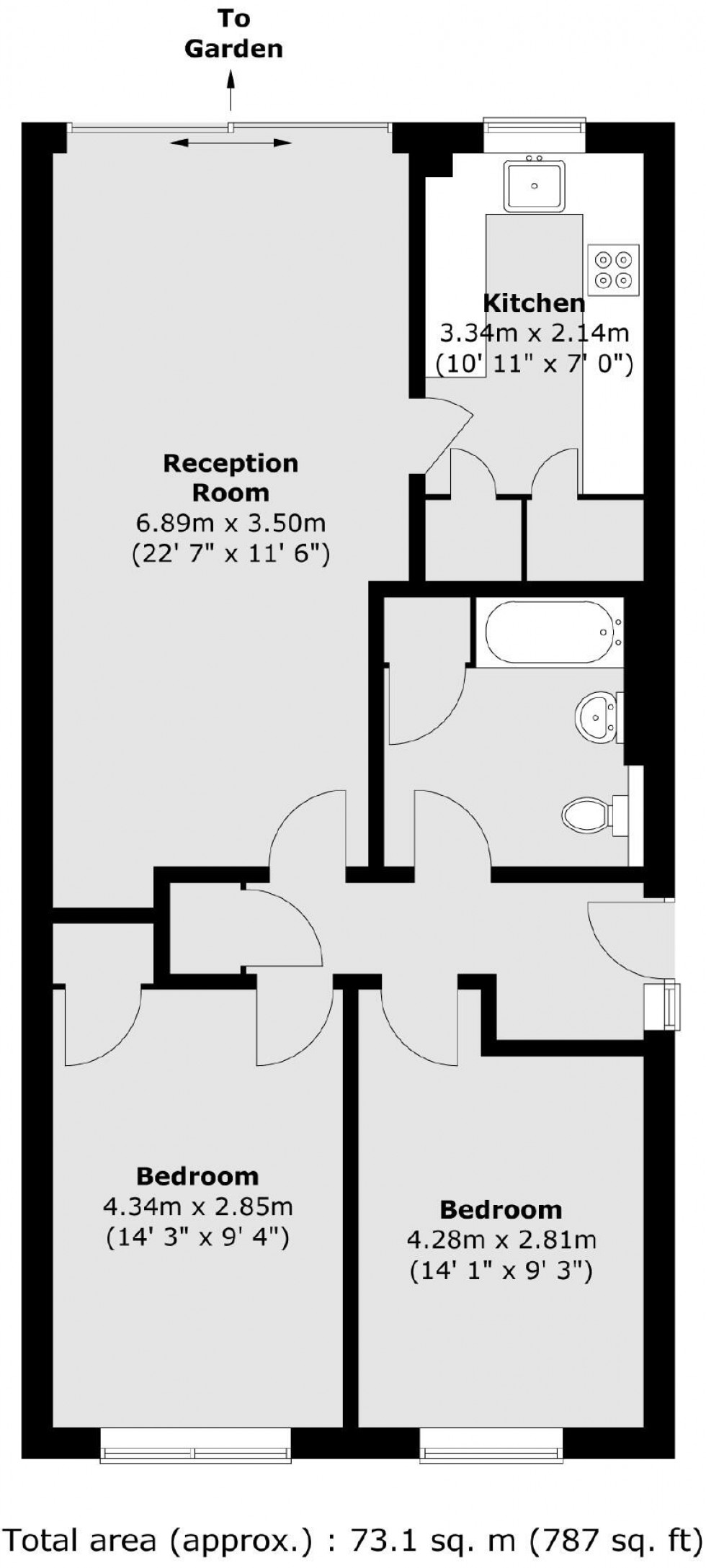Floorplan for Thames Side, Staines-upon-Thames, Surrey
