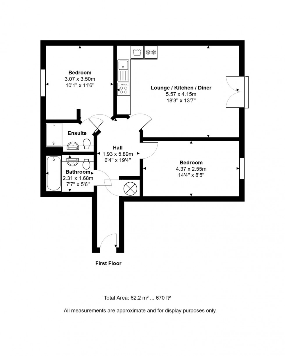 Floorplan for London Road, Ashford, Surrey