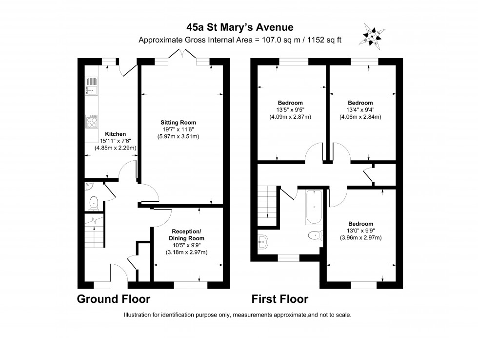 Floorplan for Stanwell, Staines-upon-Thames, Surrey