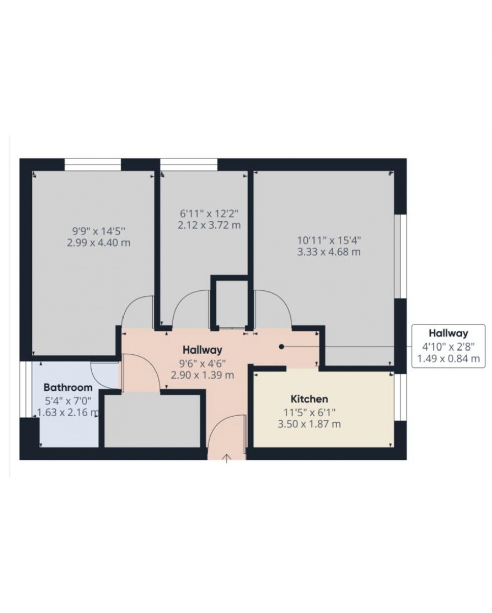 Floorplan for Stanwell, Staines-upon-Thames, Surrey